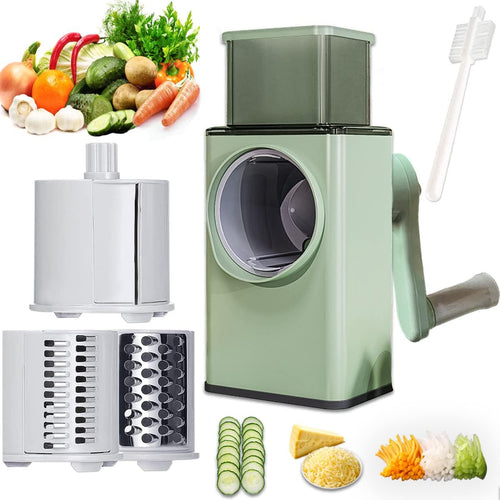 3-in-1 Rotary Drum Vegetable Slicer