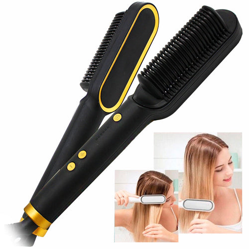 2-in-1 Electric Hair Straightening Comb
