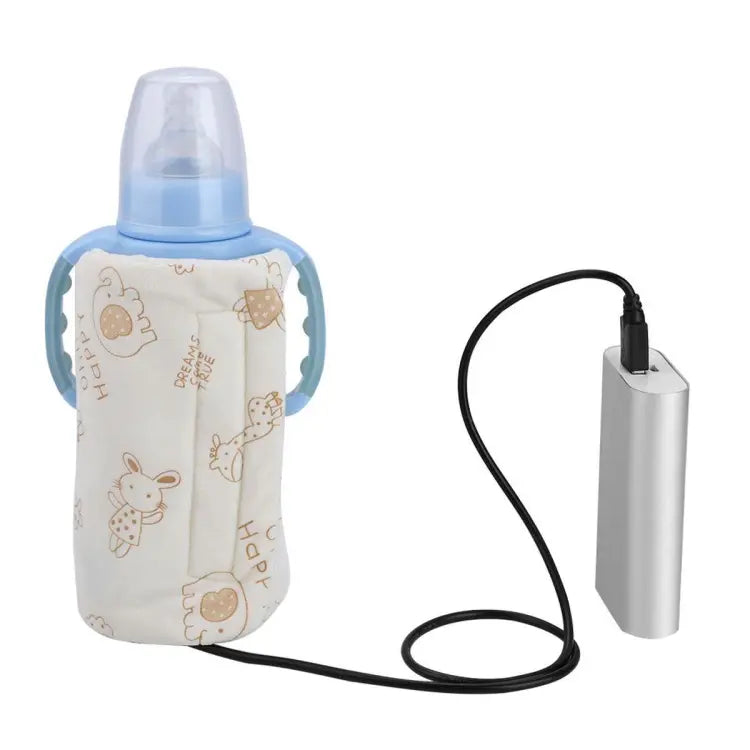 USB Milk Warmer Insulated Bag Portable Travel Cup Warmer Baby Nursing Bottle Cover Warmer Heater Bag