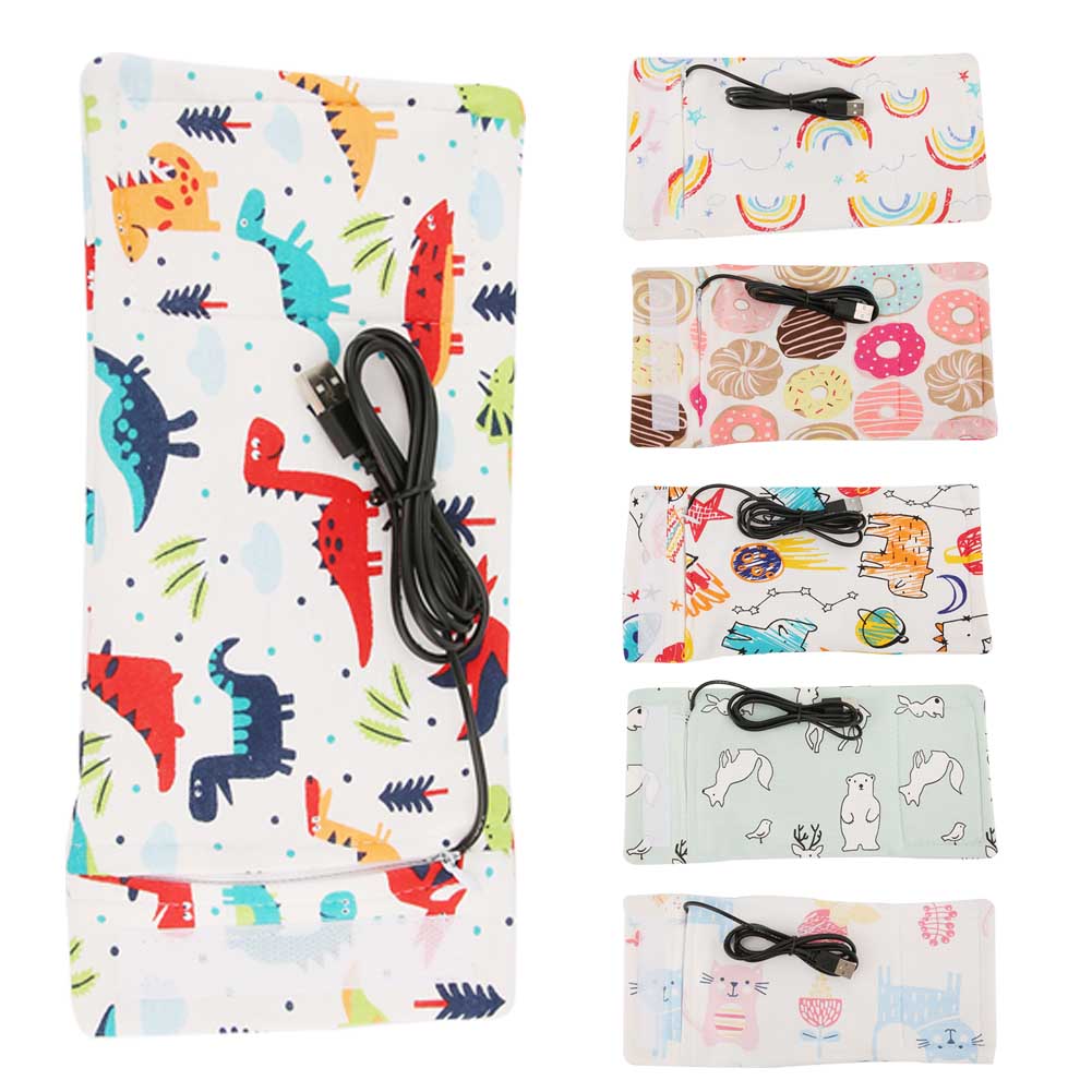 USB Milk Warmer Insulated Bag Portable Travel Cup Warmer Baby Nursing Bottle Cover Warmer Heater Bag