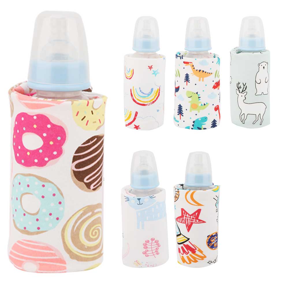 USB Milk Warmer Insulated Bag Portable Travel Cup Warmer Baby Nursing Bottle Cover Warmer Heater Bag