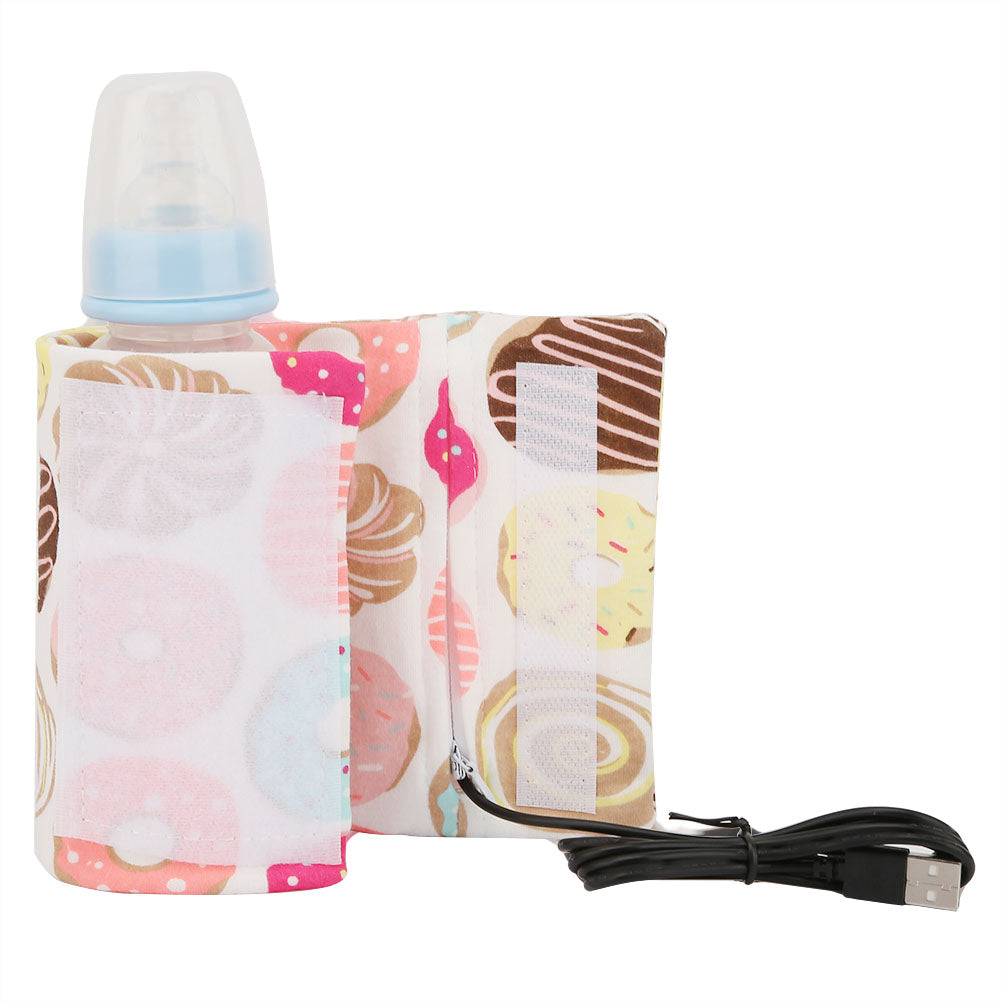 USB Milk Warmer Insulated Bag Portable Travel Cup Warmer Baby Nursing Bottle Cover Warmer Heater Bag